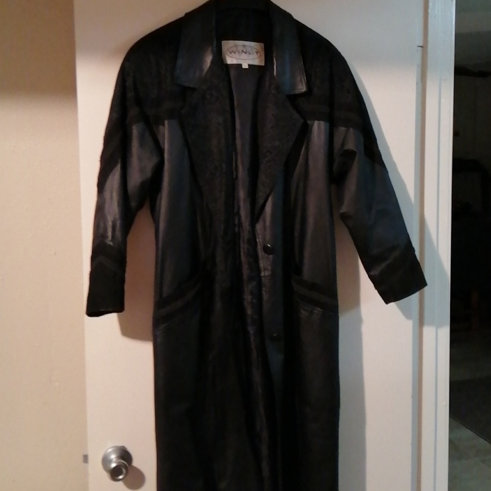 100% Genuine Leather Full Length Coat